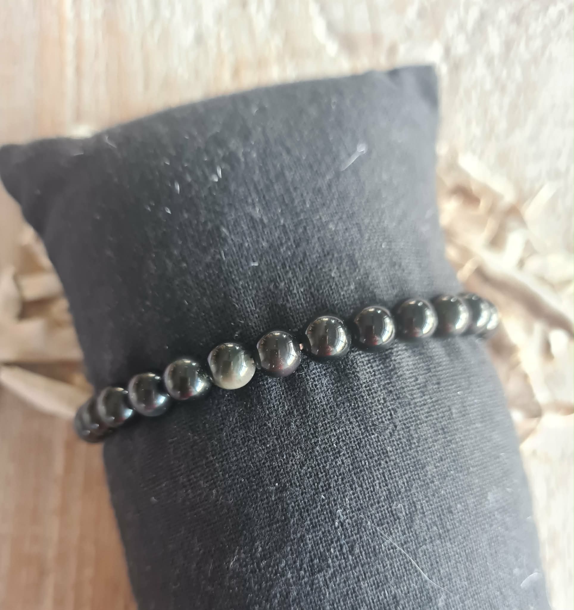 Zwarte obsidiaan 6 mm