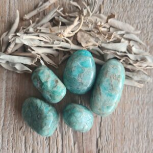 Amazoniet knuffelsteen