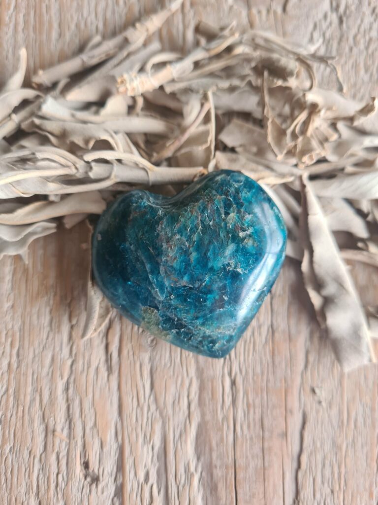Blauw apatiet hart