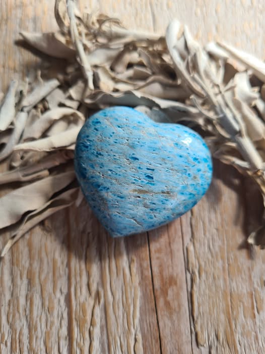 Blauwe apatiet hart