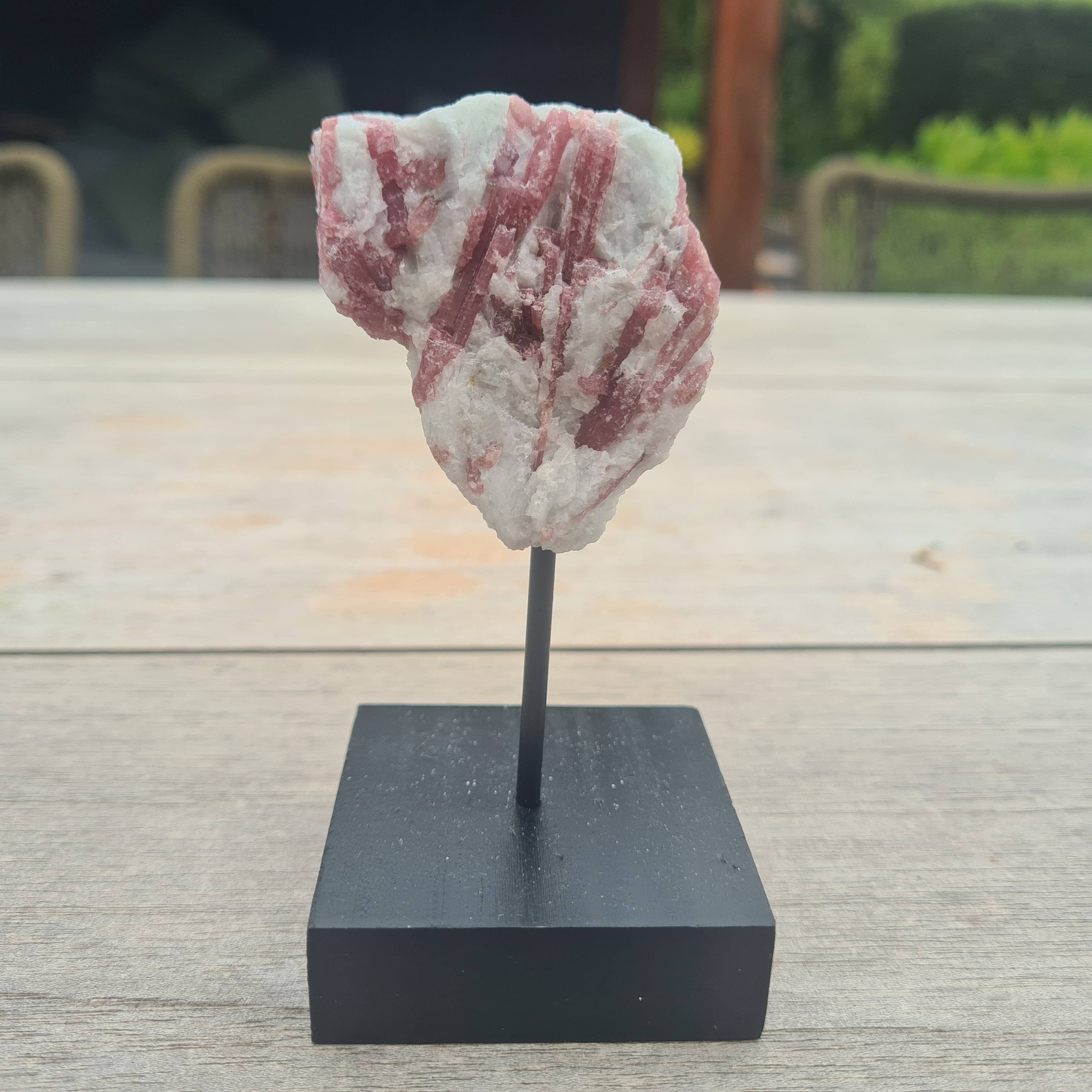 Roze toermalijn standaard