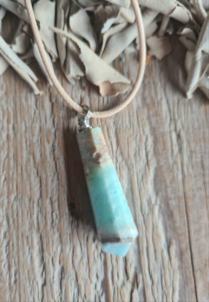 Caribbean blue aragoniet hanger 5.1