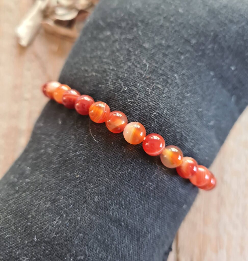 Carneool armband 6 mm
